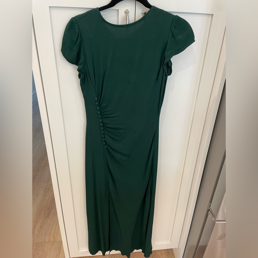 Reformation Dark Green Dress